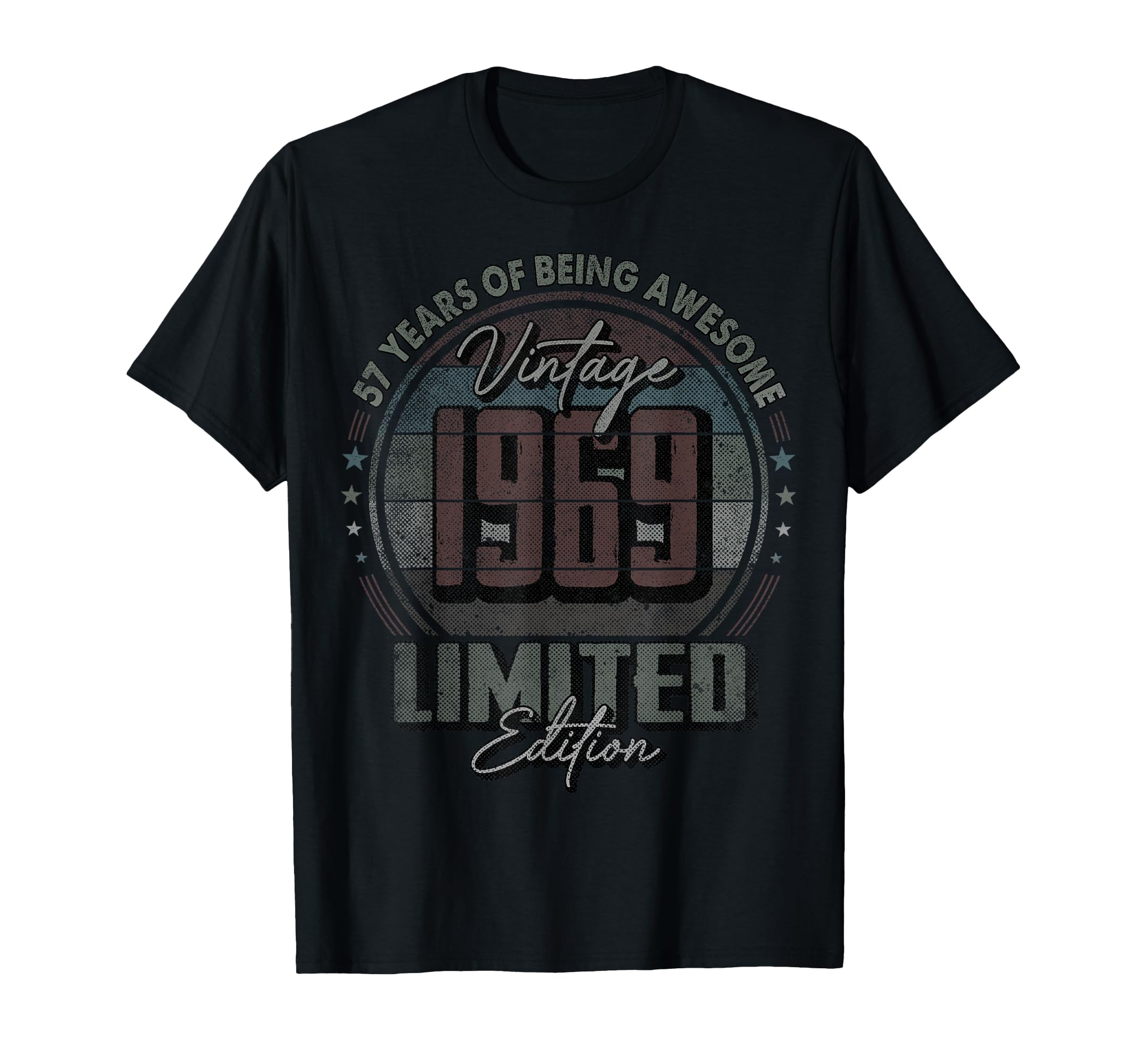 1969 57 Year Old 57Th Birthday T-Shirt - Custom Art Print for Adults - T-Shirt, Sweatshirt, Hoodie
