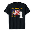 Battleship Maryland Bb 46 Warship T-Shirt - Graphic Print Men Women - T-Shirt, Sweatshirt, Hoodie