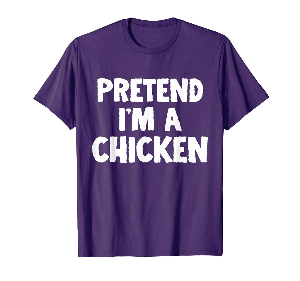 Pretend Im Chicken Funny Halloween T-Shirt - Minimalist Print Unisex - T-Shirt, Sweatshirt, Hoodie