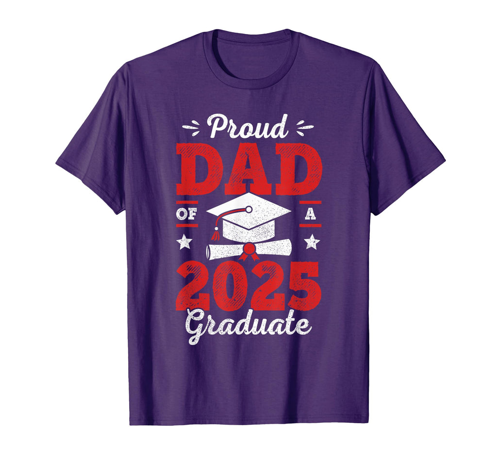 Mens Proud Dad Class 2025 Graduate T-Shirt - Aesthetic Graphic for Adults - T-Shirt, Sweatshirt, Hoodie