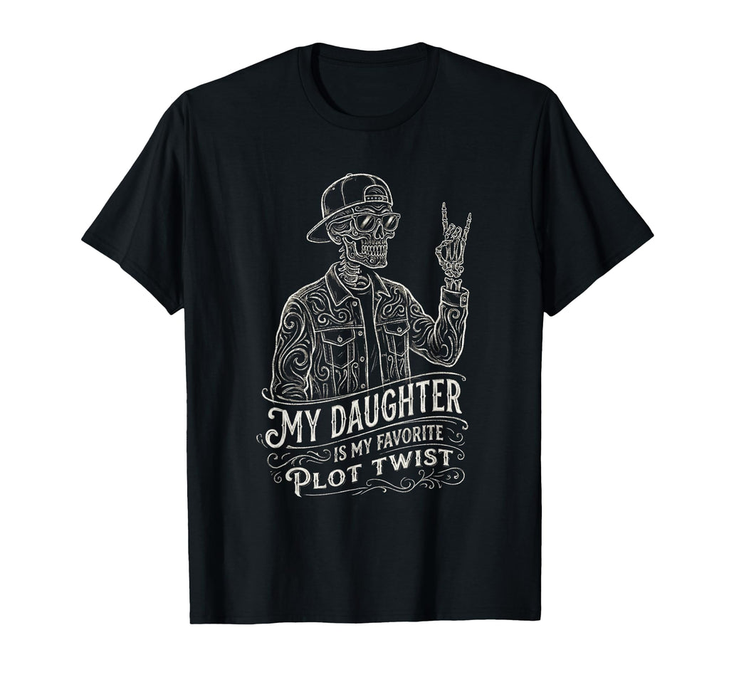 Skeleton Dad Daughter Matching Funny Dad T-Shirt - Novelty Apparel Unisex - T-Shirt, Sweatshirt, Hoodie