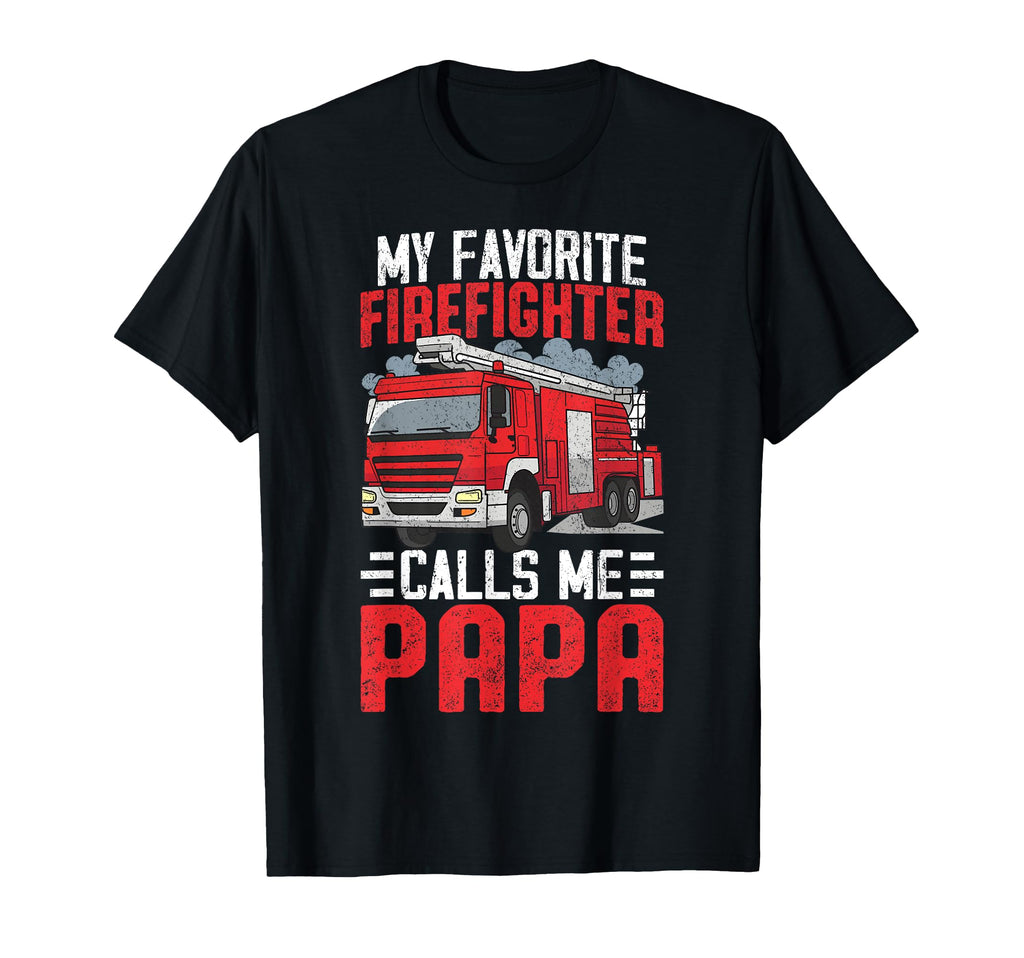 Funny Firefighter Dad Grandpa T-Shirt - Casual Everyday Wear for Adults - T-Shirt, Sweatshirt, Hoodie