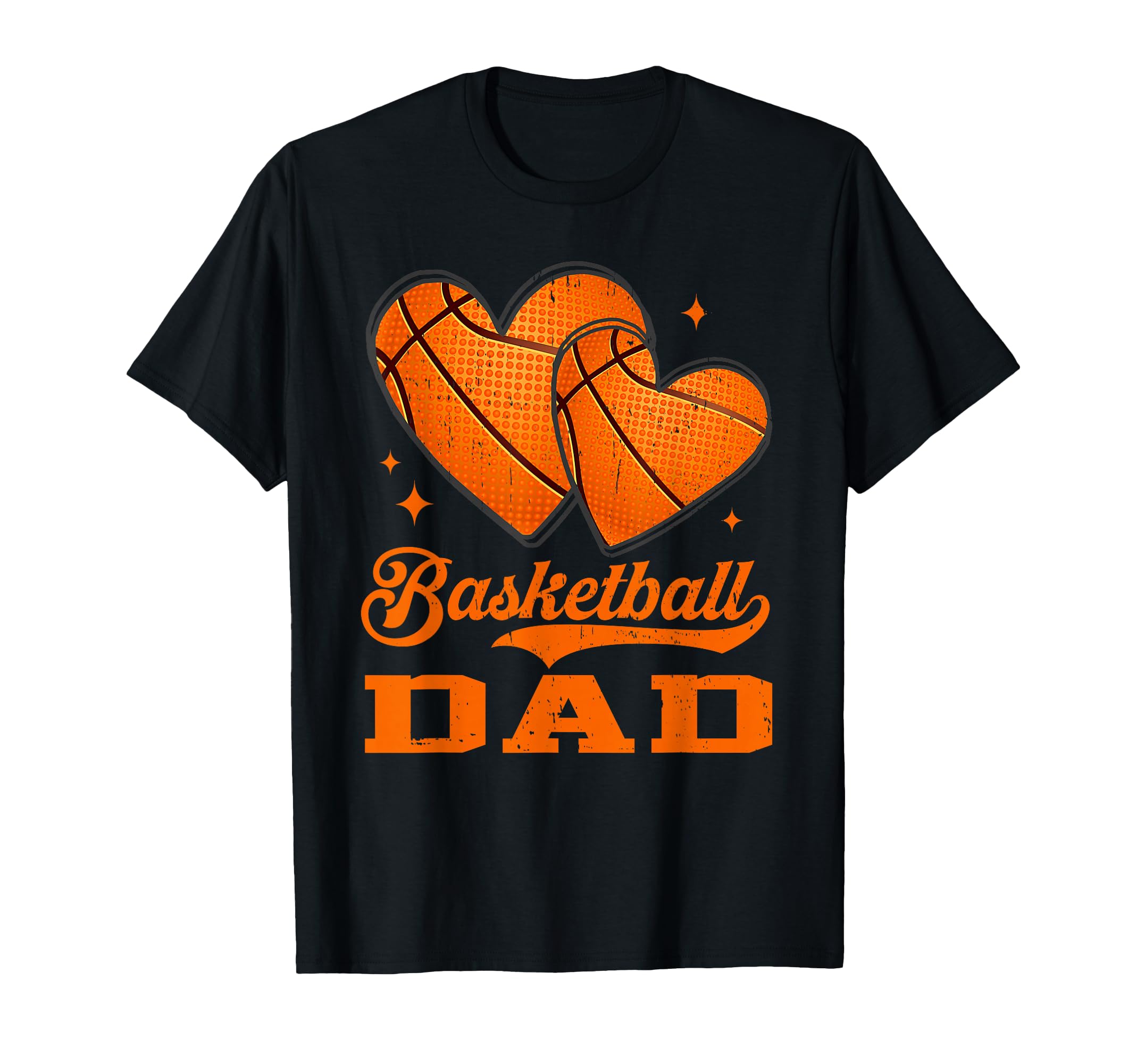 Basketball Heart Dad Basketball Player T-Shirt - Custom Art Print Men Women - T-Shirt, Sweatshirt, Hoodie