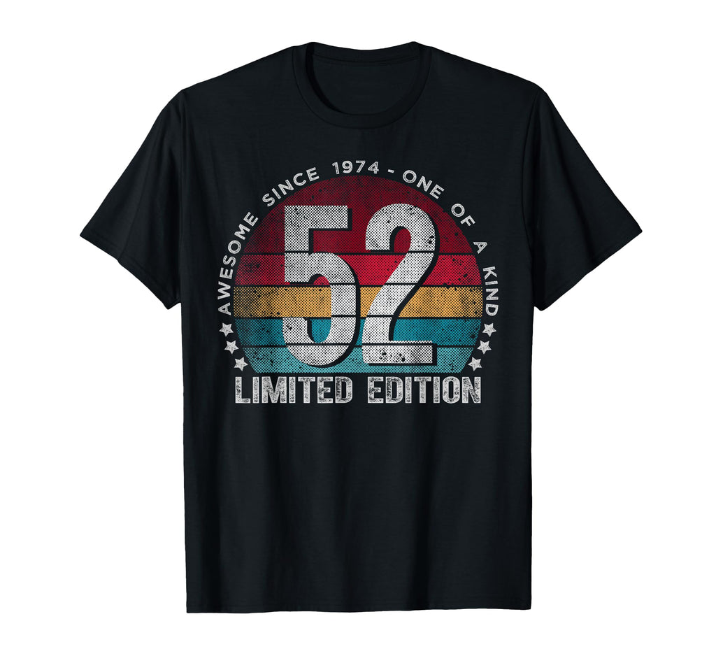 52 Year Old Gifts 1974 52Nd Birthday T-Shirt - Unique Graphic for Adults - T-Shirt, Sweatshirt, Hoodie