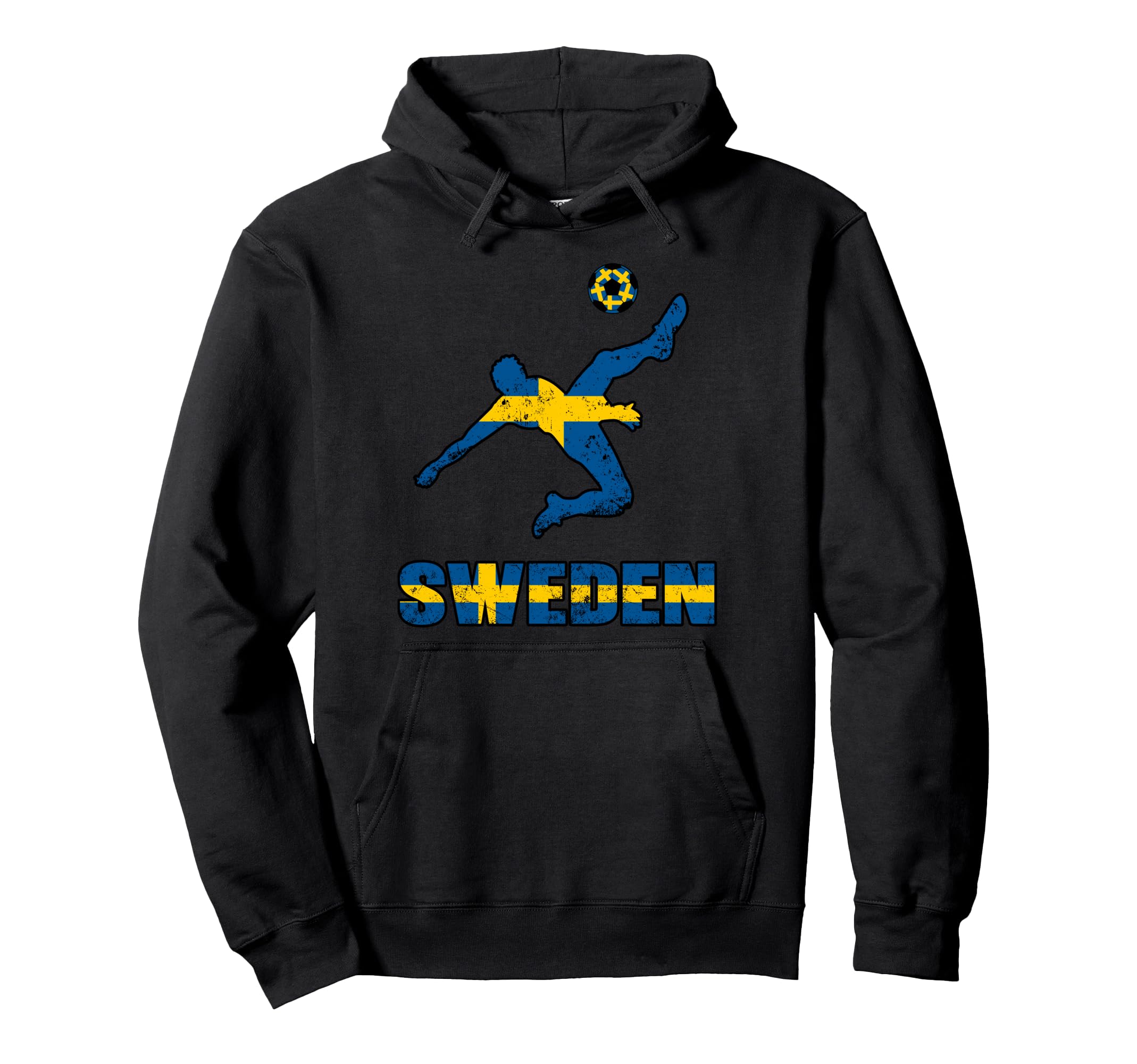 Sweden Football Soccer Game Player Fan Hoodie - Novelty Apparel for Adults - T-Shirt, Sweatshirt, Hoodie
