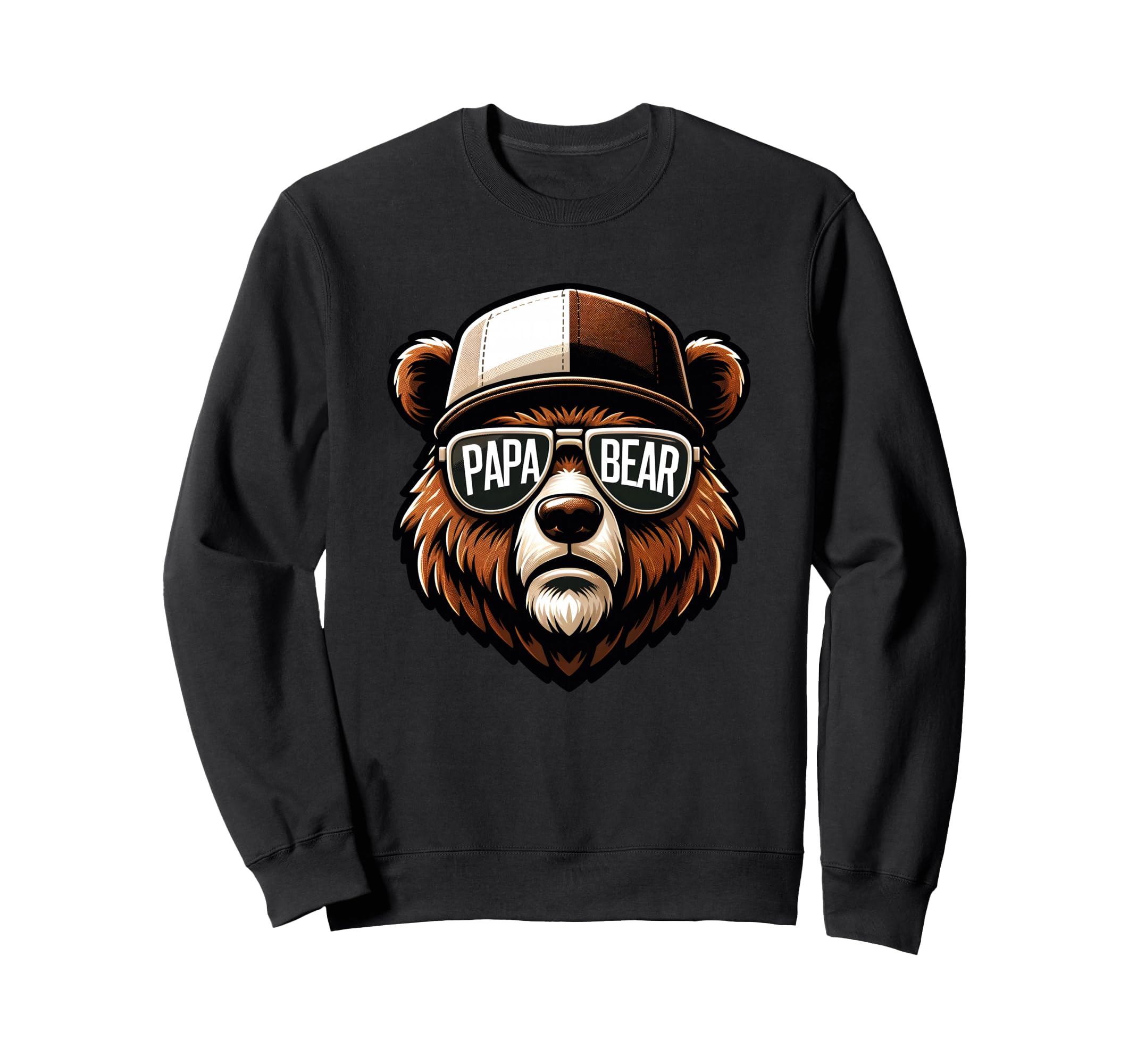 Daddy Bear Fathersday Grizzly Papa Sweatshirt - Minimalist Print Men Women - T-Shirt, Sweatshirt, Hoodie