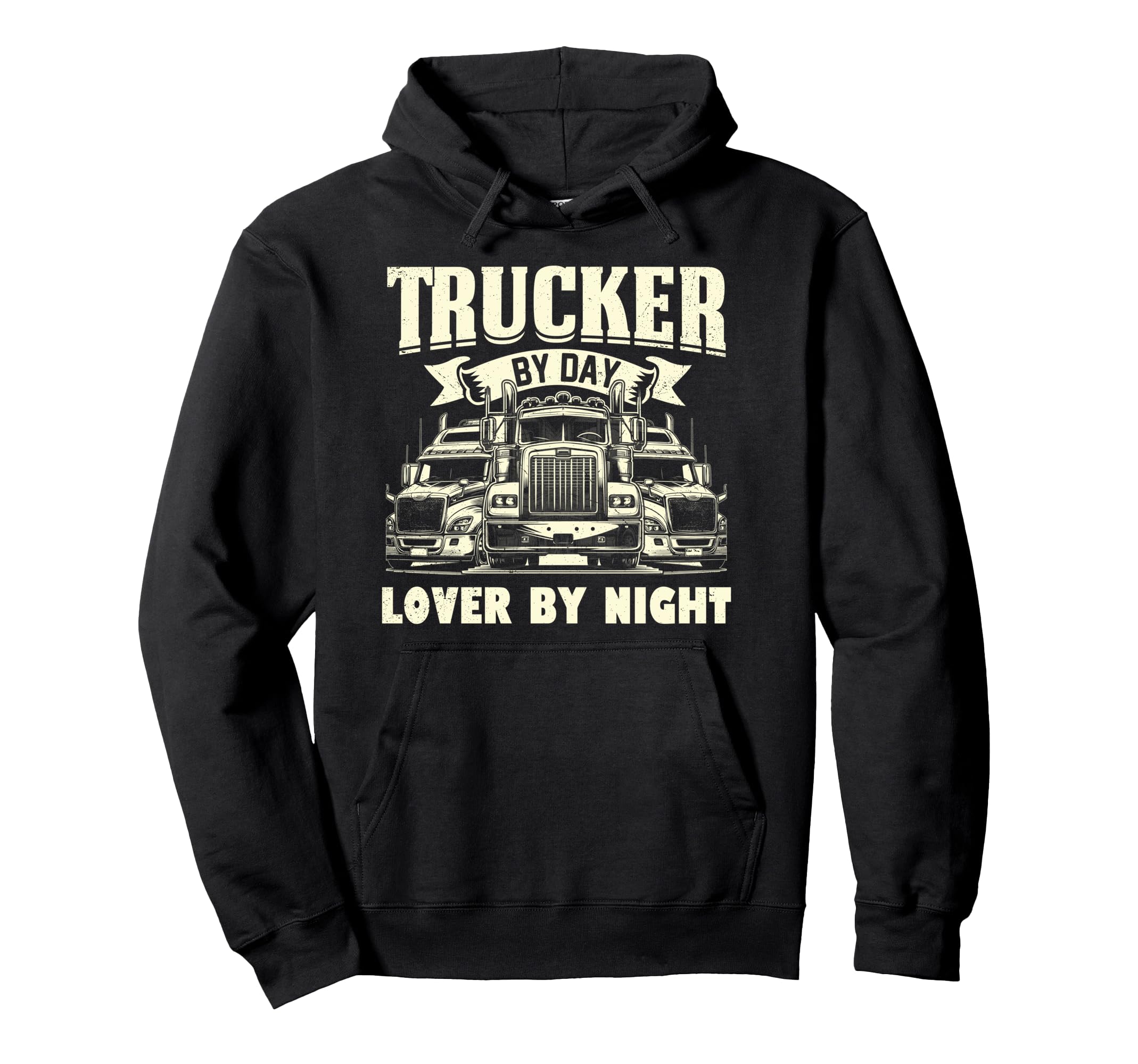 Funny Trucker Dad Birthday Romantic From Son Hoodie - Graphic Print Unisex - T-Shirt, Sweatshirt, Hoodie