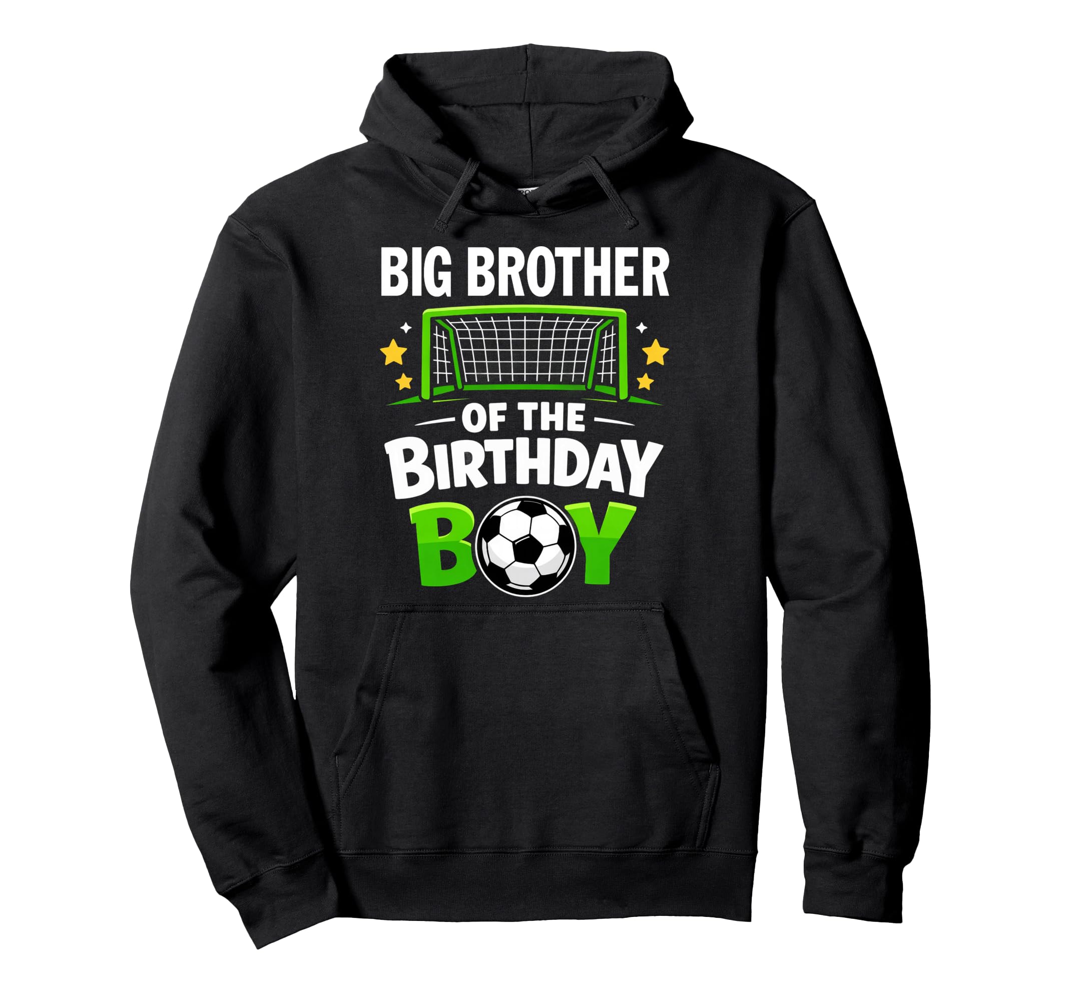 Big Brother Birthday Soccer Ball Family Hoodie - Graphic Print Men Women - T-Shirt, Sweatshirt, Hoodie