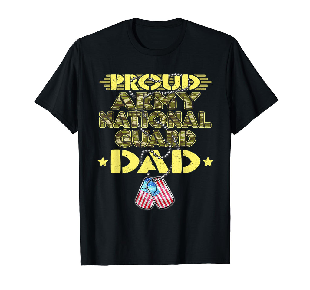 Proud Army National Guard Dad Dog Tags T-Shirt - Trendy Graphic Men Women - T-Shirt, Sweatshirt, Hoodie