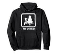 I Pee Outside Camping Sign Camp Joke Hoodie - Custom Art Print for Adults - T-Shirt, Sweatshirt, Hoodie