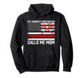 My Favorite Firefighter Calls Me Mom Hoodie - Custom Art Print for Adults - T-Shirt, Sweatshirt, Hoodie