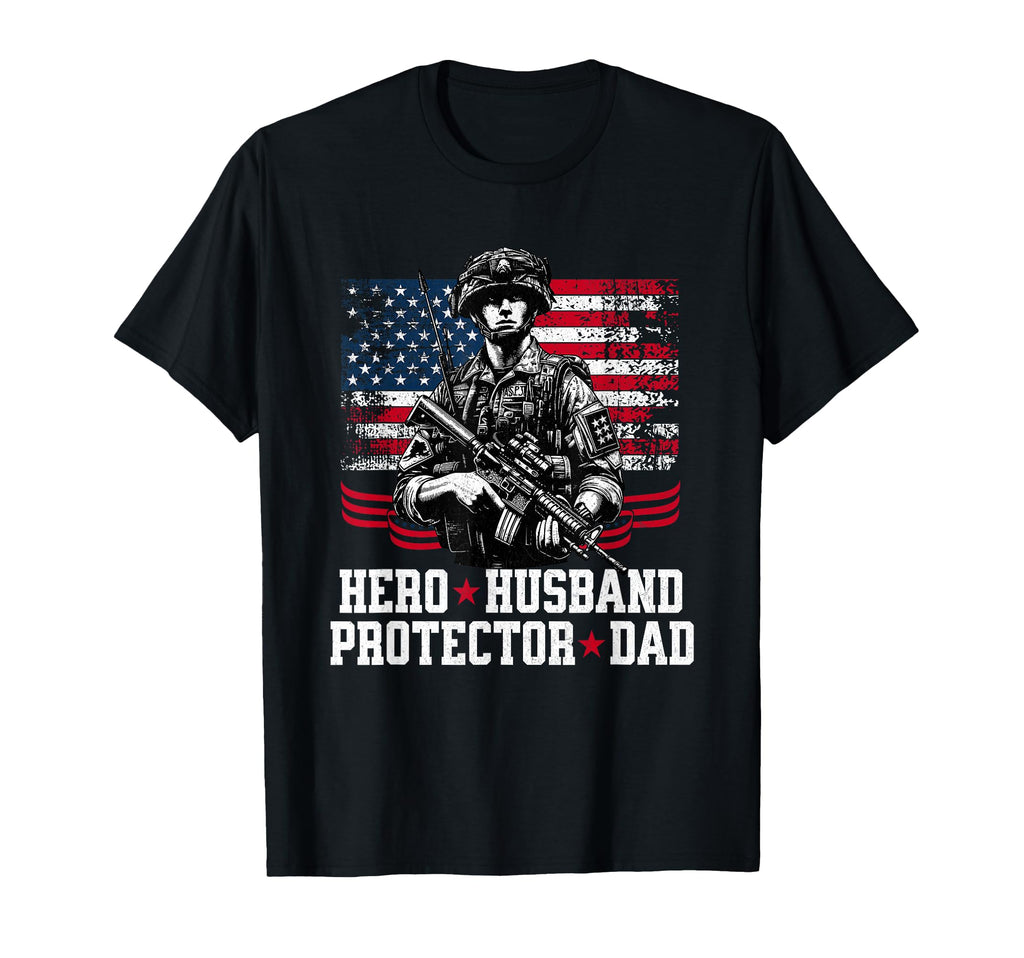 Hero Husband Proctor Dad Military T-Shirt - Minimalist Print for Adults - T-Shirt, Sweatshirt, Hoodie