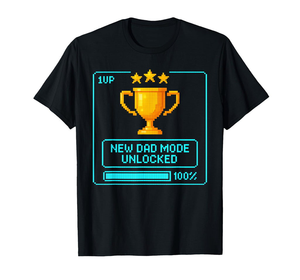 New Dad Mode Unlocked Funny Gamer T-Shirt - Trendy Graphic Men Women - T-Shirt, Sweatshirt, Hoodie