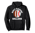 Busy Raising Ballers Funny Football Hoodie - Casual Everyday Wear Unisex - T-Shirt, Sweatshirt, Hoodie