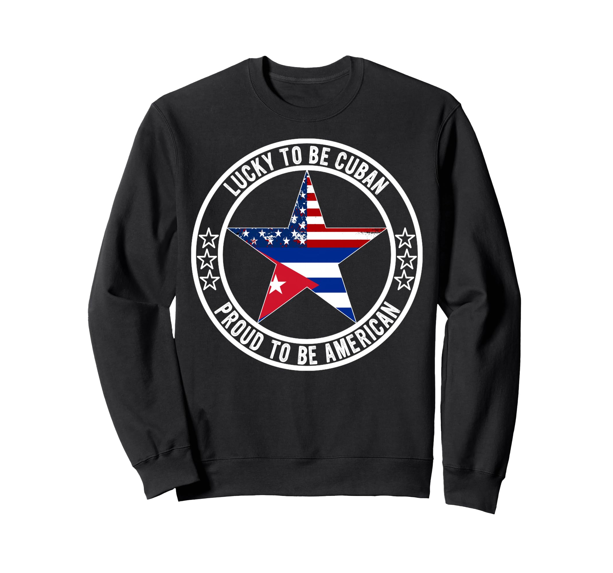 Proud Cuban American Dad Mom Cuba Sweatshirt - Minimalist Print Men Women - T-Shirt, Sweatshirt, Hoodie