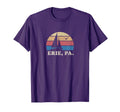 Erie Pa Sailboat 70S Throwback Sunset T-Shirt - Minimalist Print for Adults - T-Shirt, Sweatshirt, Hoodie