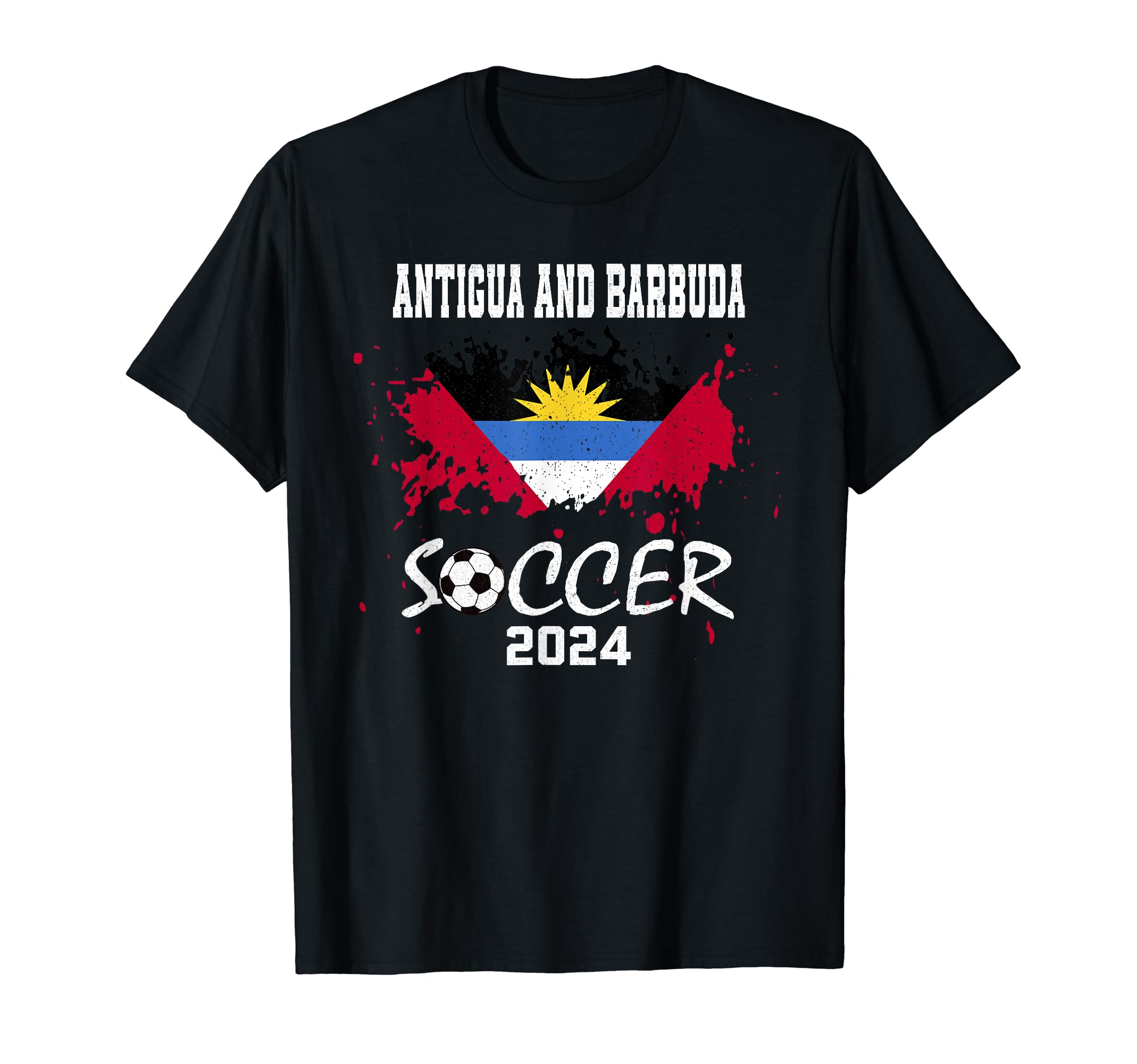 Antigua And Barbuda Football Soccer T-Shirt - Trendy Graphic Men Women - T-Shirt, Sweatshirt, Hoodie