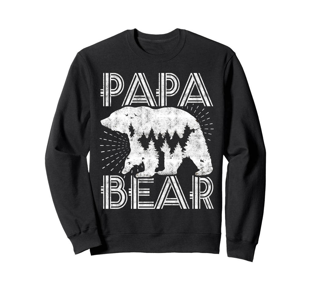 Papa Bear Family Dad Mountaineer Sweatshirt - Fun Novelty Design Unisex - T-Shirt, Sweatshirt, Hoodie