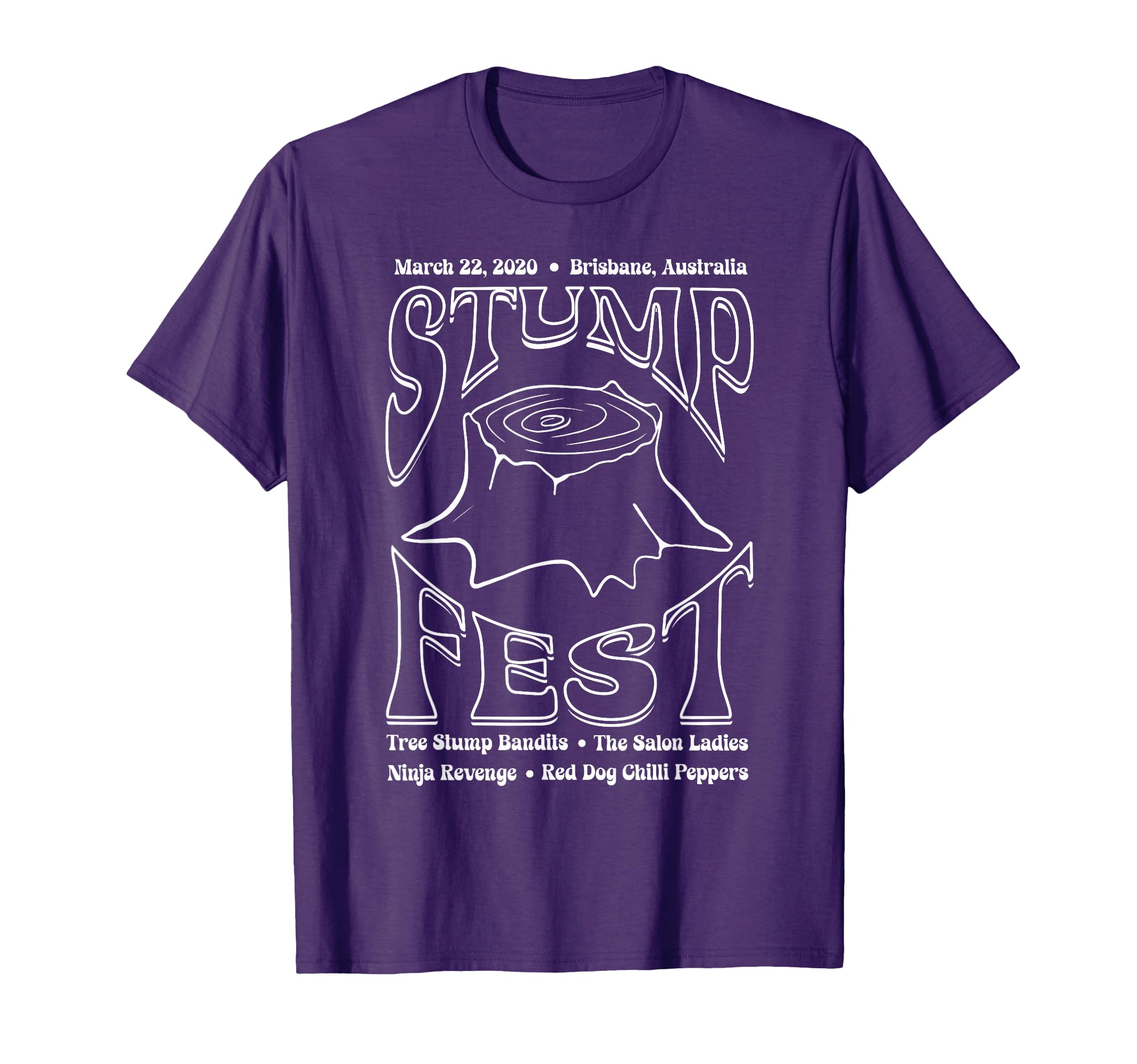 Funny Stumpfest Concert Tree Stump T-Shirt - Minimalist Print Men Women - T-Shirt, Sweatshirt, Hoodie