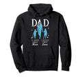 Proud Dad Twins Daughter Son Hoodie - Streetwear Style Men Women - T-Shirt, Sweatshirt, Hoodie