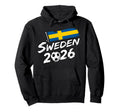 Sweden Soccer Football Game Player Hoodie - Custom Art Print for Adults - T-Shirt, Sweatshirt, Hoodie