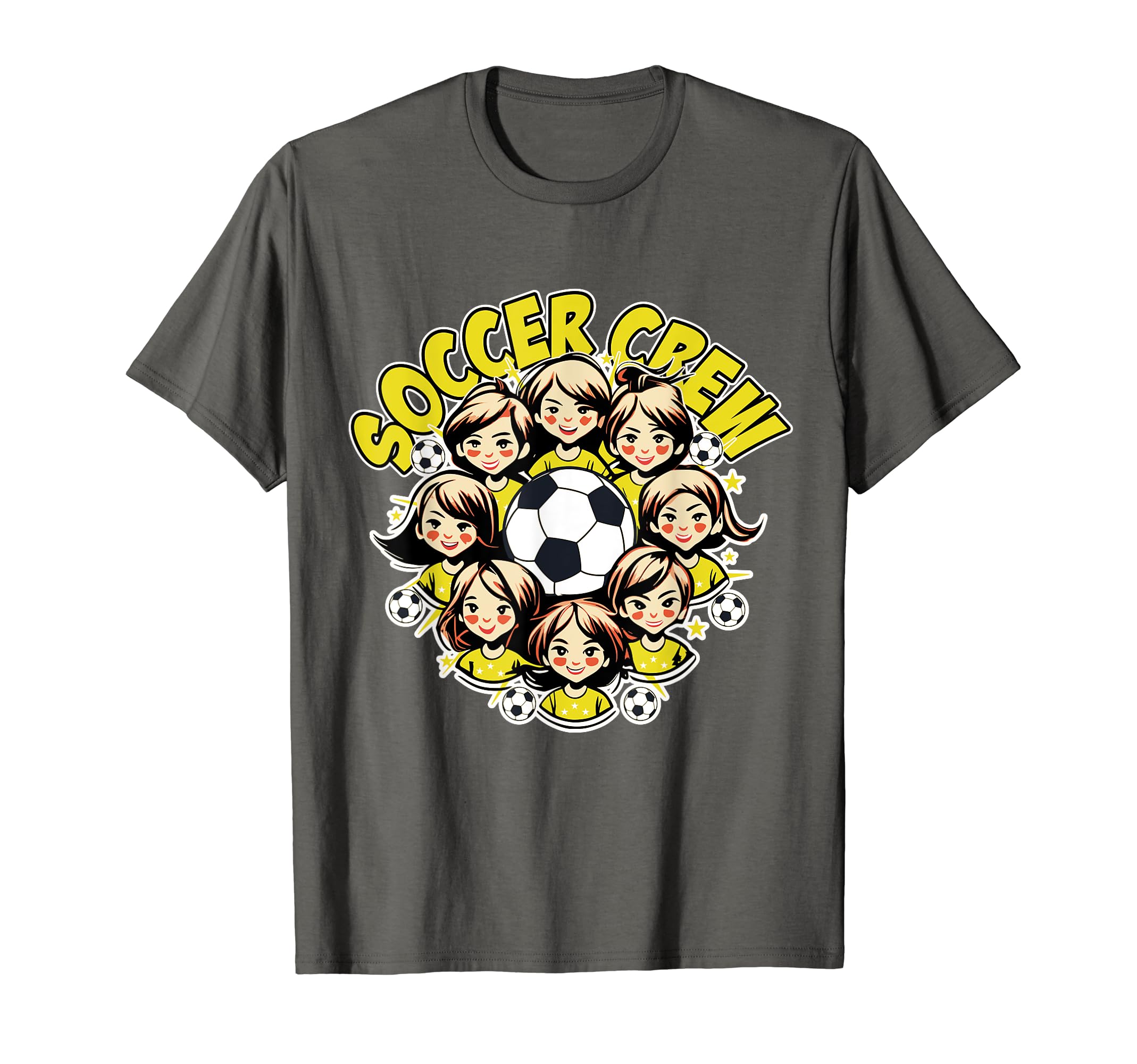 Soccer Ladies Crew Soccer Team Group T-Shirt - Novelty Apparel for Adults - T-Shirt, Sweatshirt, Hoodie