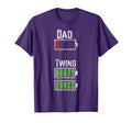 Funny Dad Twins Battery Charge Meme T-Shirt - Streetwear Style Unisex - T-Shirt, Sweatshirt, Hoodie