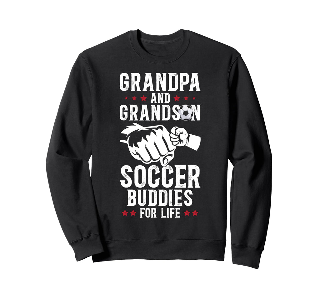 Soccer Grandpa And Grandson Soccer Sweatshirt - Graphic Print for Adults - T-Shirt, Sweatshirt, Hoodie