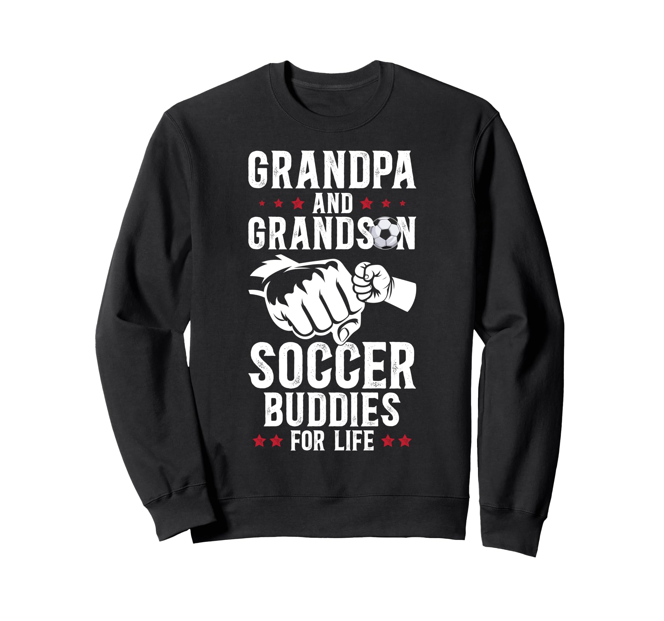 Soccer Grandpa And Grandson Soccer Sweatshirt - Graphic Print for Adults - T-Shirt, Sweatshirt, Hoodie