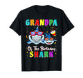 Grandpa Shark Birthday Family T-Shirt - Custom Art Print for Adults - T-Shirt, Sweatshirt, Hoodie