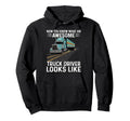 Awesome Truck Driver Trucker Dad Hoodie - Graphic Print Unisex - T-Shirt, Sweatshirt, Hoodie
