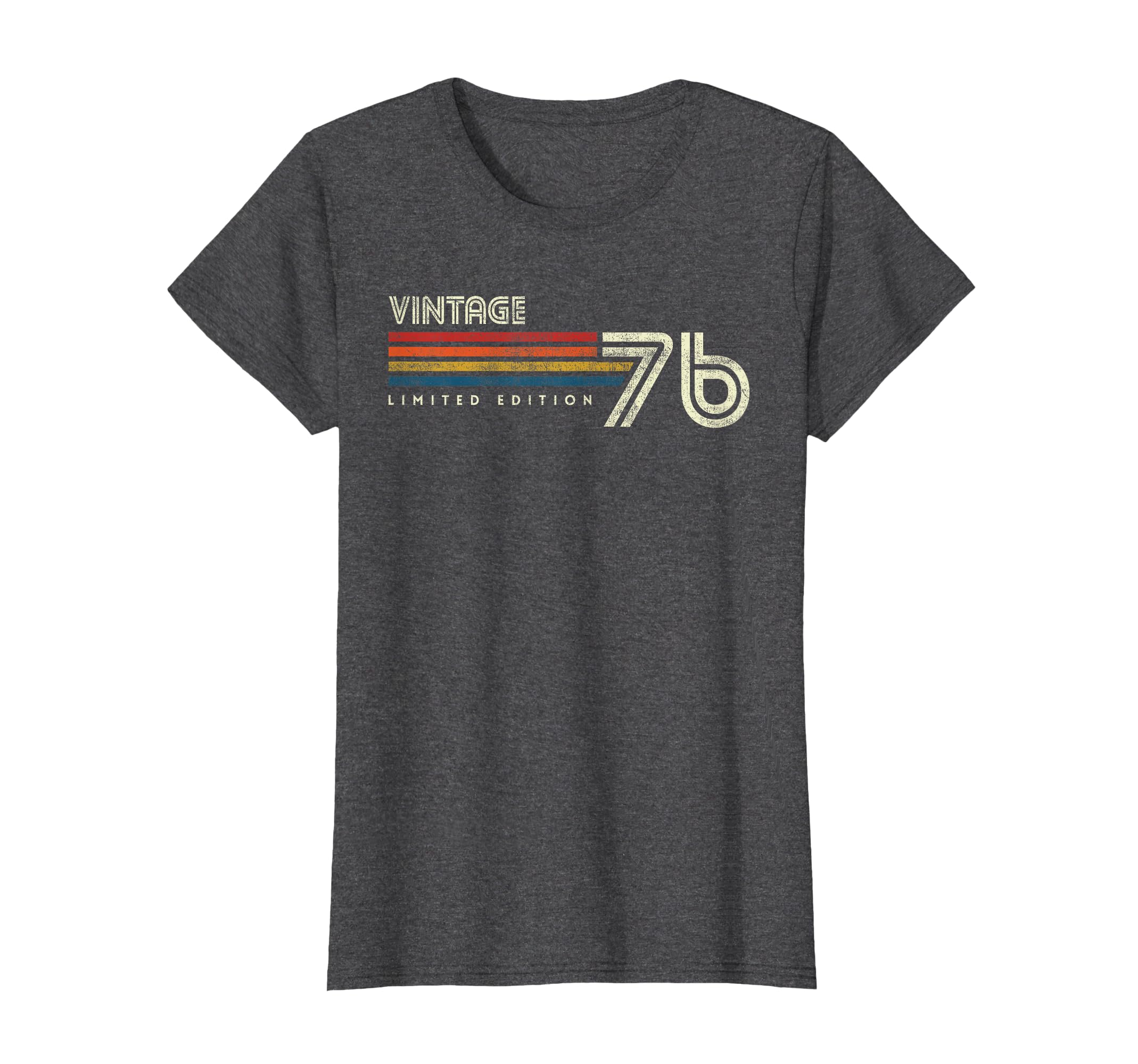 1976 Chest Stripe Birthday T-Shirt - Novelty Apparel for Adults - T-Shirt, Sweatshirt, Hoodie