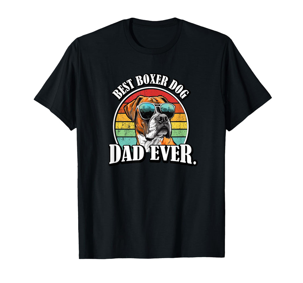Funny Mens Best Dad Boxer Dog Lover T-Shirt - Graphic Print for Adults - T-Shirt, Sweatshirt, Hoodie