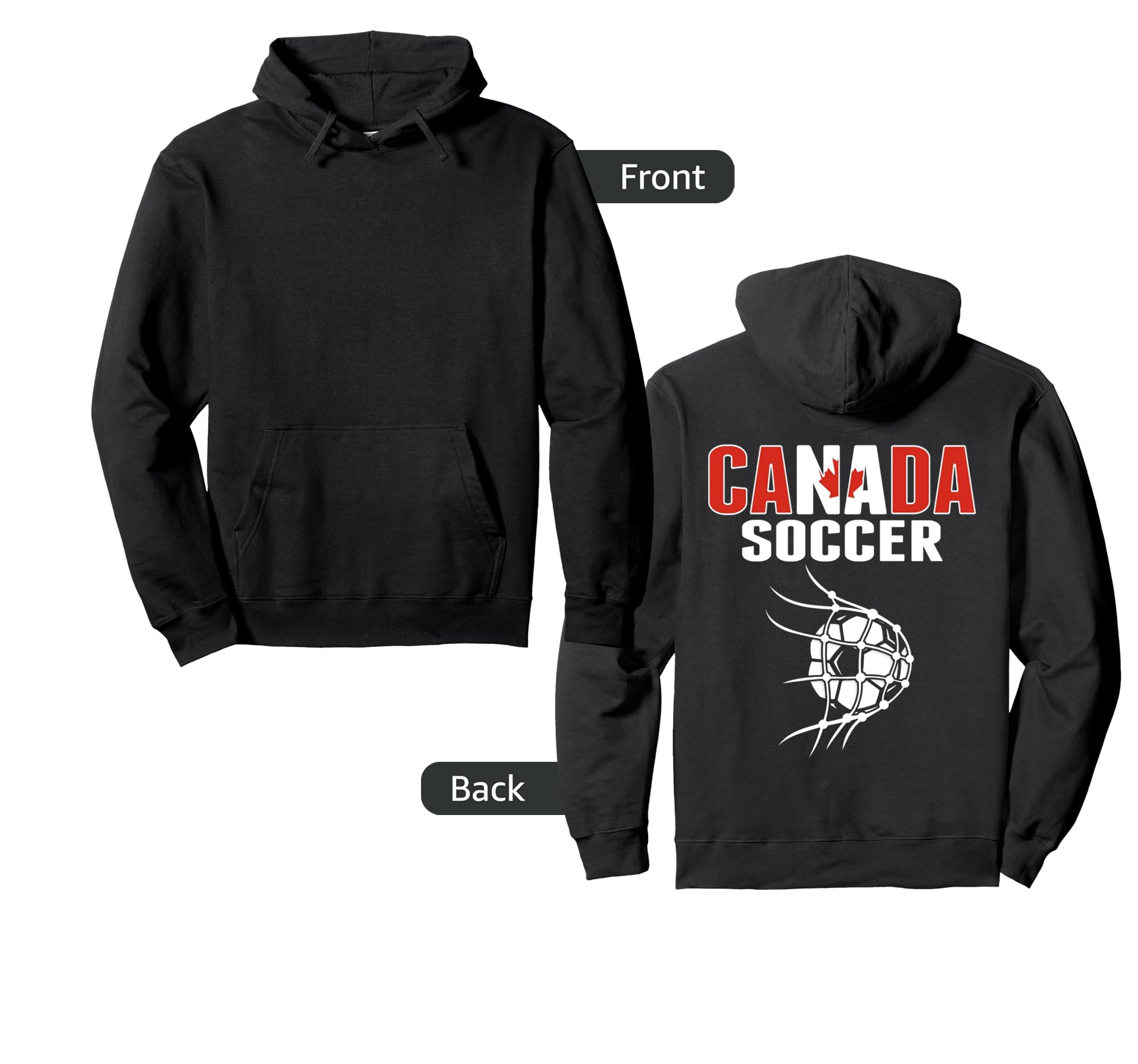 Canada Soccer Ball Net Canadian Football Hoodie - Custom Art Print Unisex - T-Shirt, Sweatshirt, Hoodie
