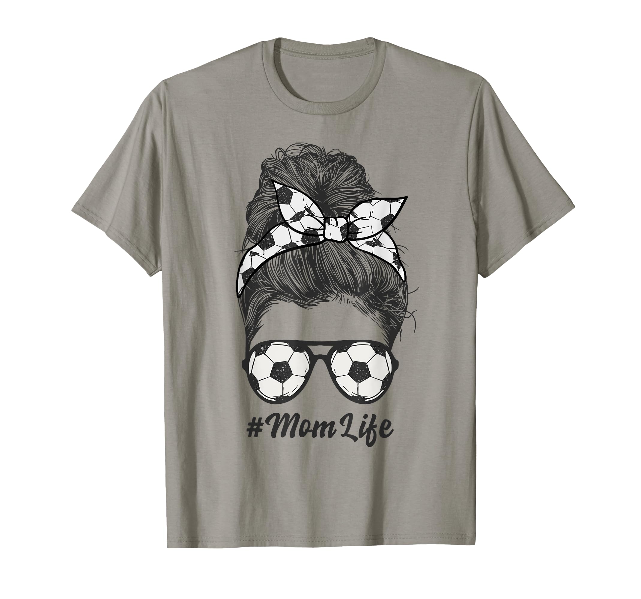 Soccer Mom Funny Soccer Ball Messy T-Shirt - Fun Novelty Design for Adults - T-Shirt, Sweatshirt, Hoodie