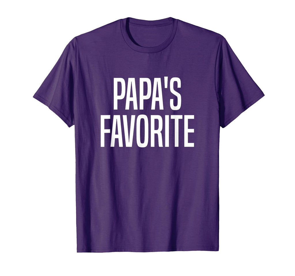 Papas Favorite Grandchild T-Shirt - Casual Everyday Wear Men Women - T-Shirt, Sweatshirt, Hoodie