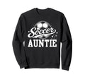 Soccer Auntie Soccer Ball Sweatshirt - Custom Art Print for Adults - T-Shirt, Sweatshirt, Hoodie