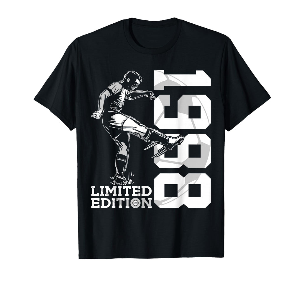 1988 38 Years Soccer 38Th Birthday T-Shirt - Unique Graphic Men Women - T-Shirt, Sweatshirt, Hoodie