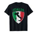 Italia Flag Crest Italy Italian T-Shirt - Fun Novelty Design for Adults - T-Shirt, Sweatshirt, Hoodie