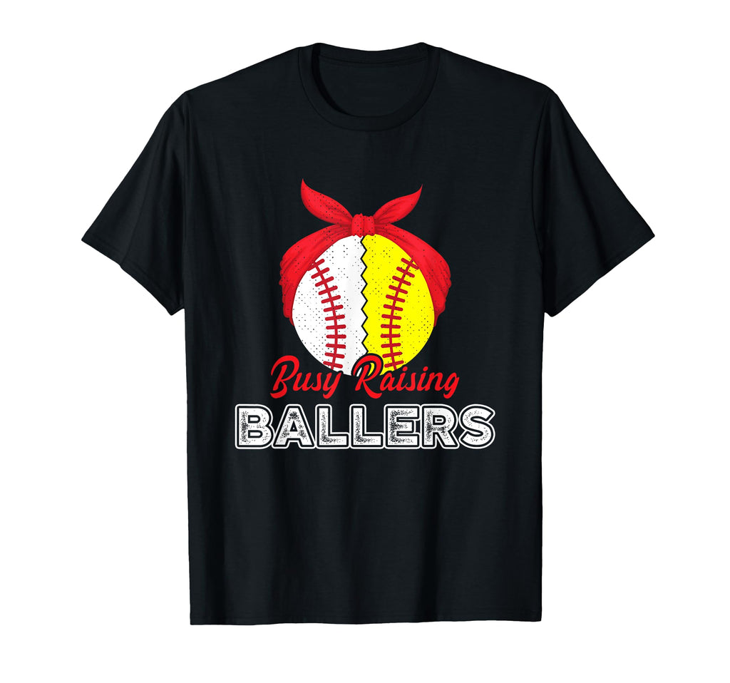 Busy Raising Ballers Mom Mother T-Shirt - Trendy Graphic Men Women - T-Shirt, Sweatshirt, Hoodie