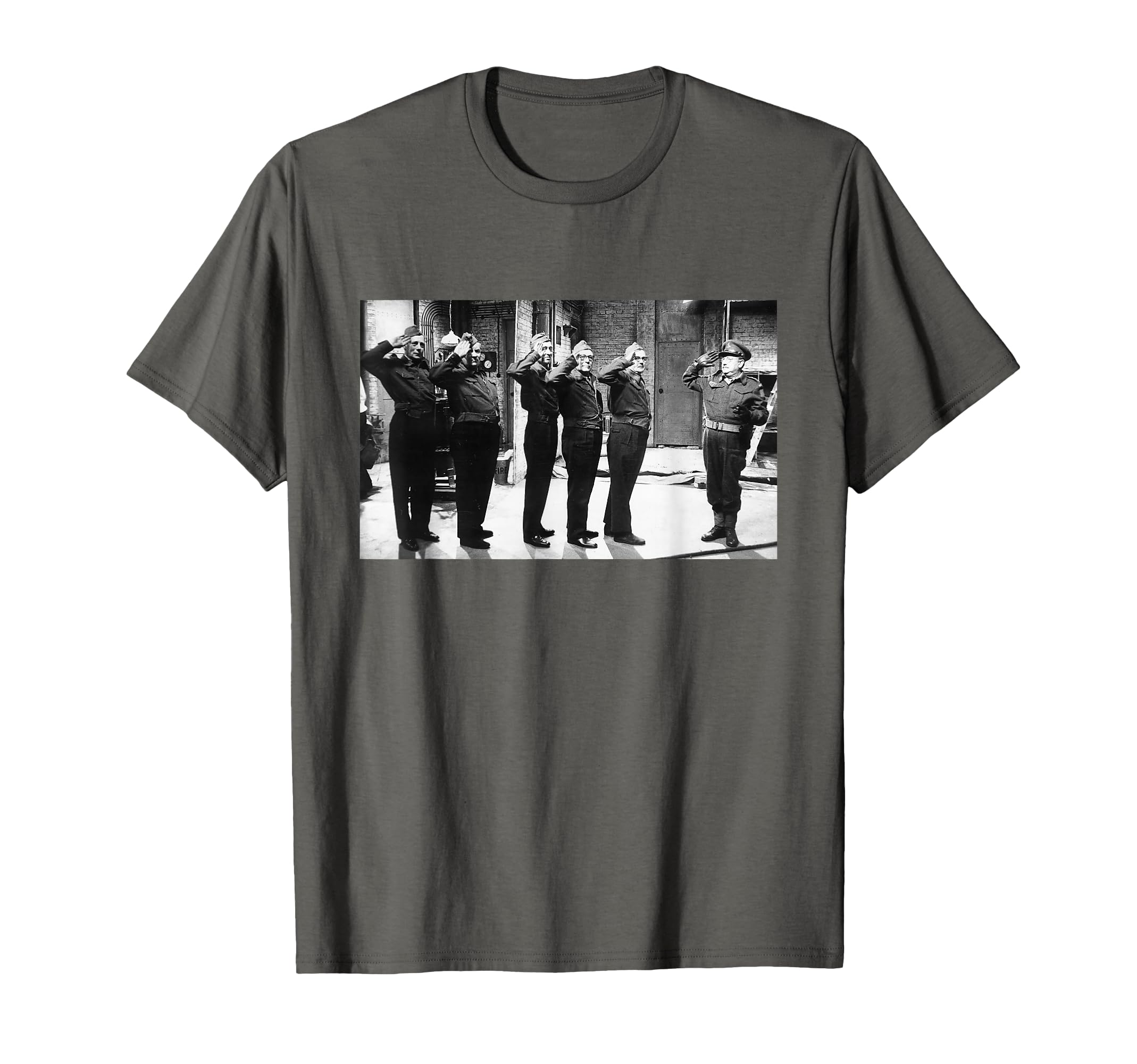 Captain Mainwaring Salutes Real Home T-Shirt - Trendy Graphic for Adults - T-Shirt, Sweatshirt, Hoodie