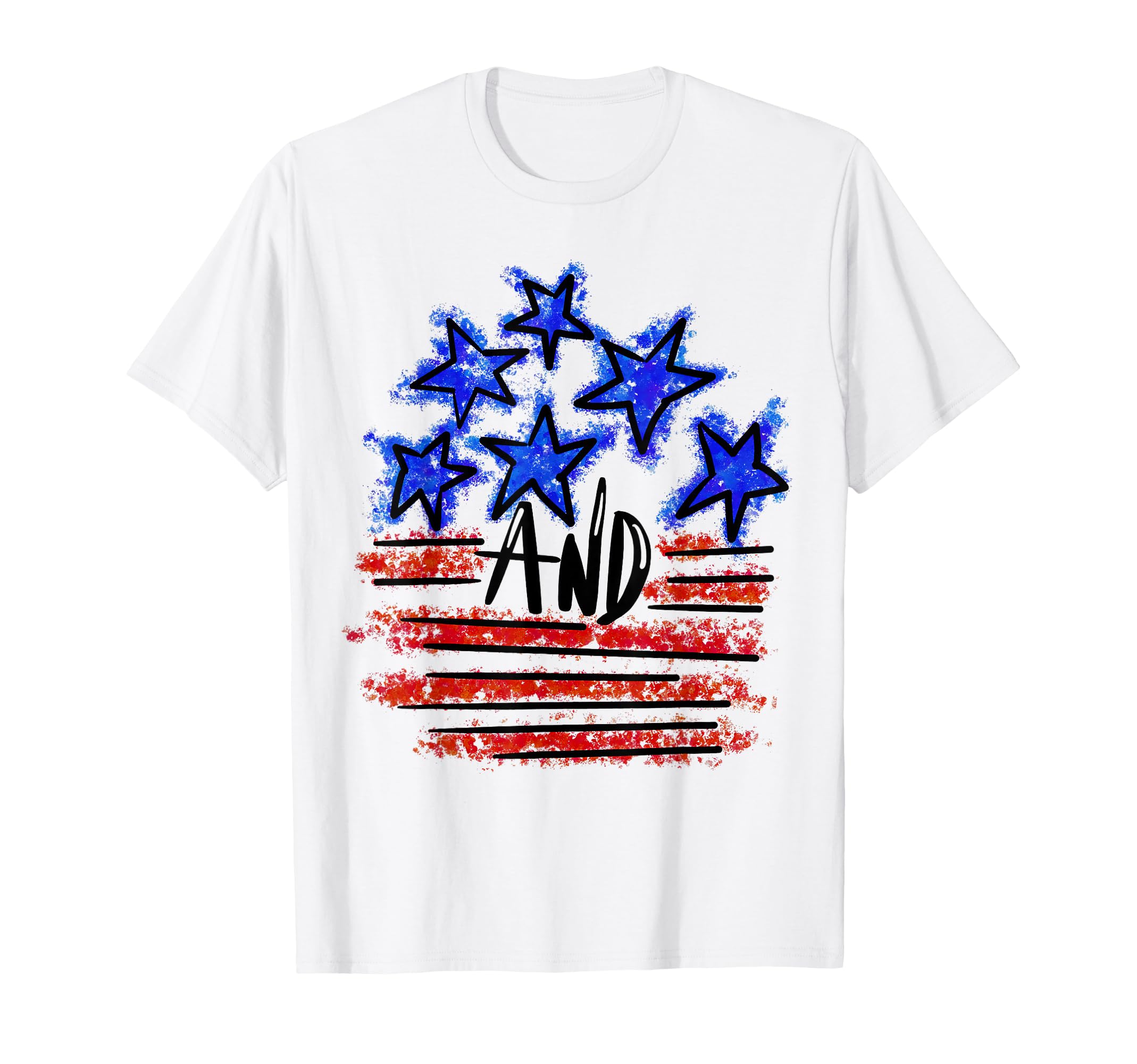 Stars And Stripes American Flag T-Shirt - Casual Everyday Wear for Adults - T-Shirt, Sweatshirt, Hoodie