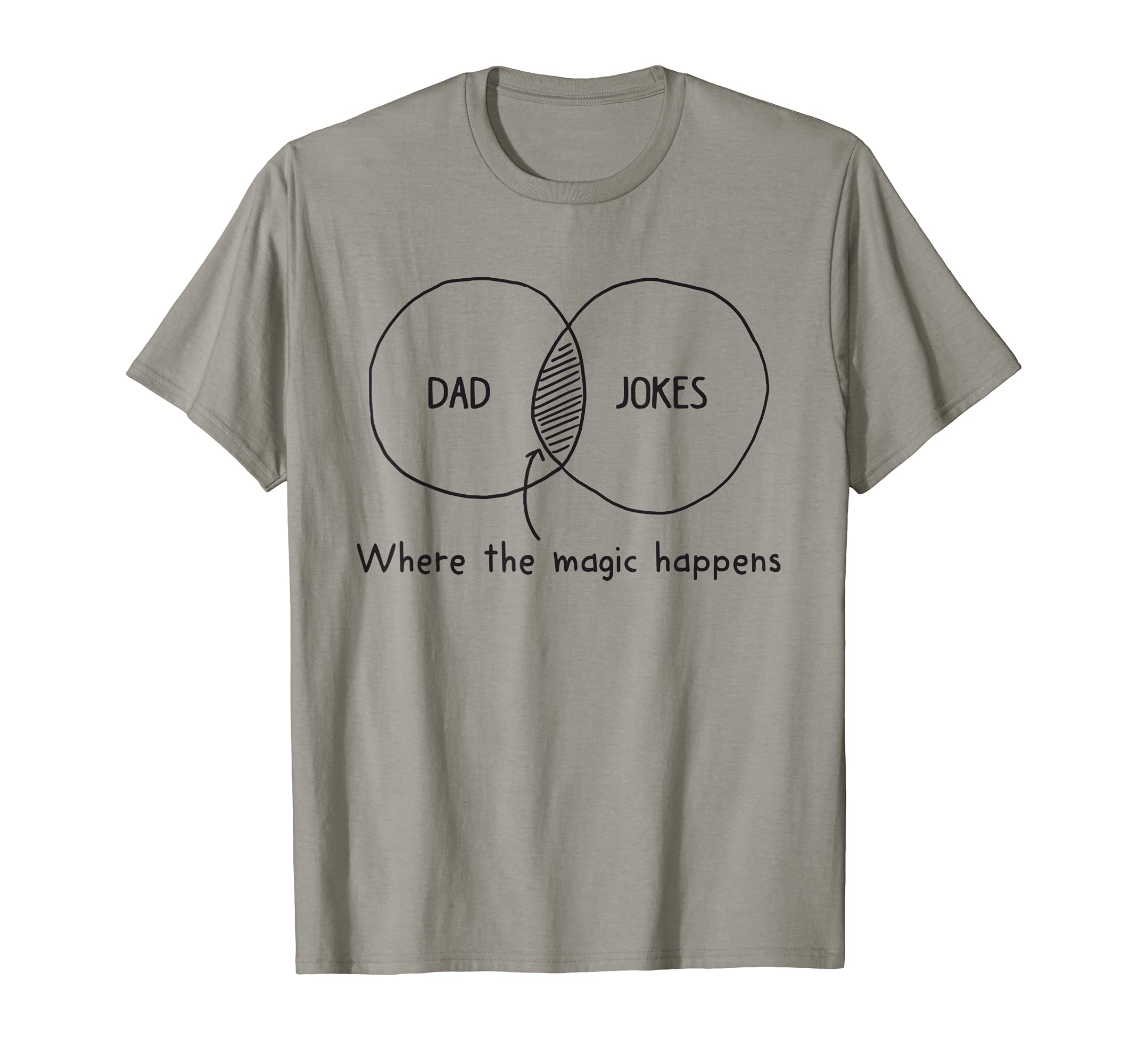Mens Dad Jokes Where Magic Happens T-Shirt - Custom Art Print Unisex - T-Shirt, Sweatshirt, Hoodie