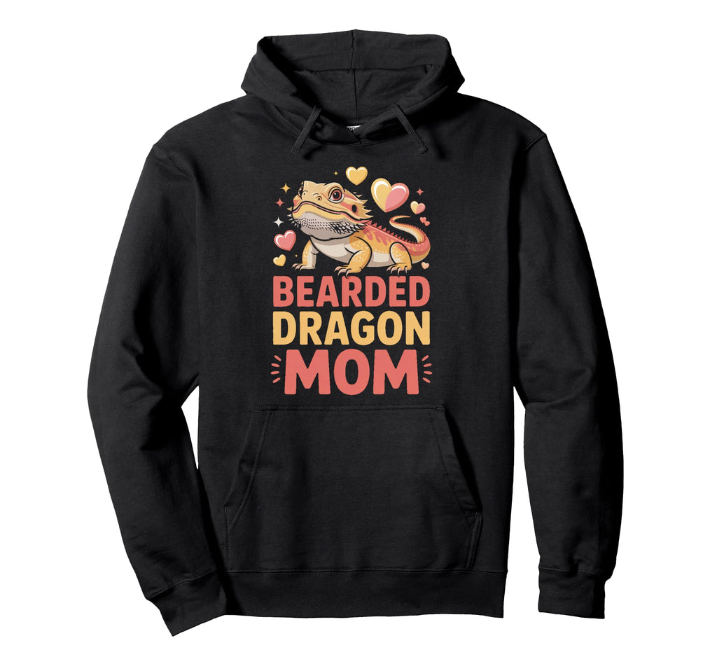 Bearded Dragon Mom Reptile Pet Lover Hoodie - Fun Novelty Design for Adults - T-Shirt, Sweatshirt, Hoodie