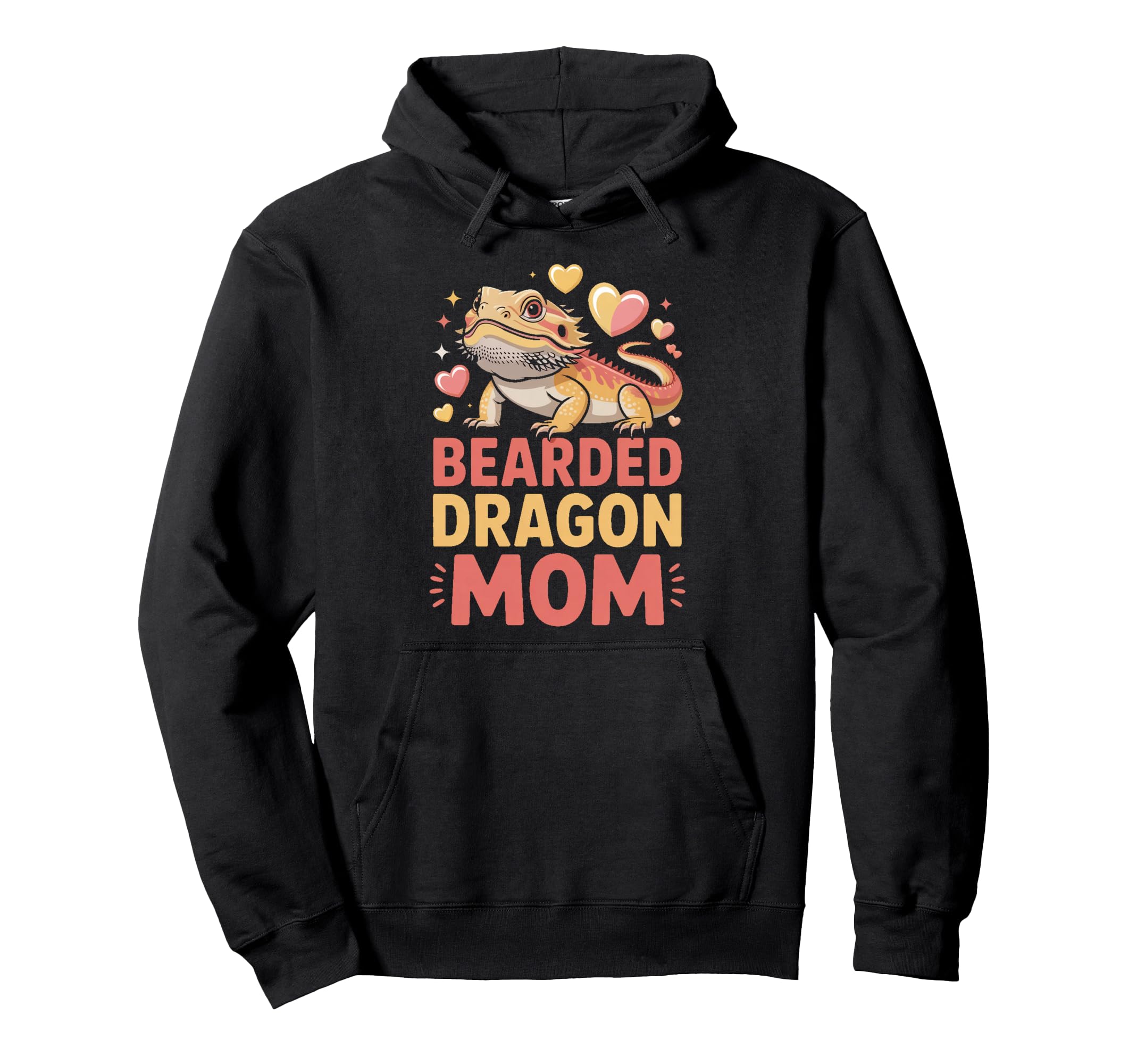 Bearded Dragon Mom Reptile Pet Lover Hoodie - Fun Novelty Design for Adults - T-Shirt, Sweatshirt, Hoodie