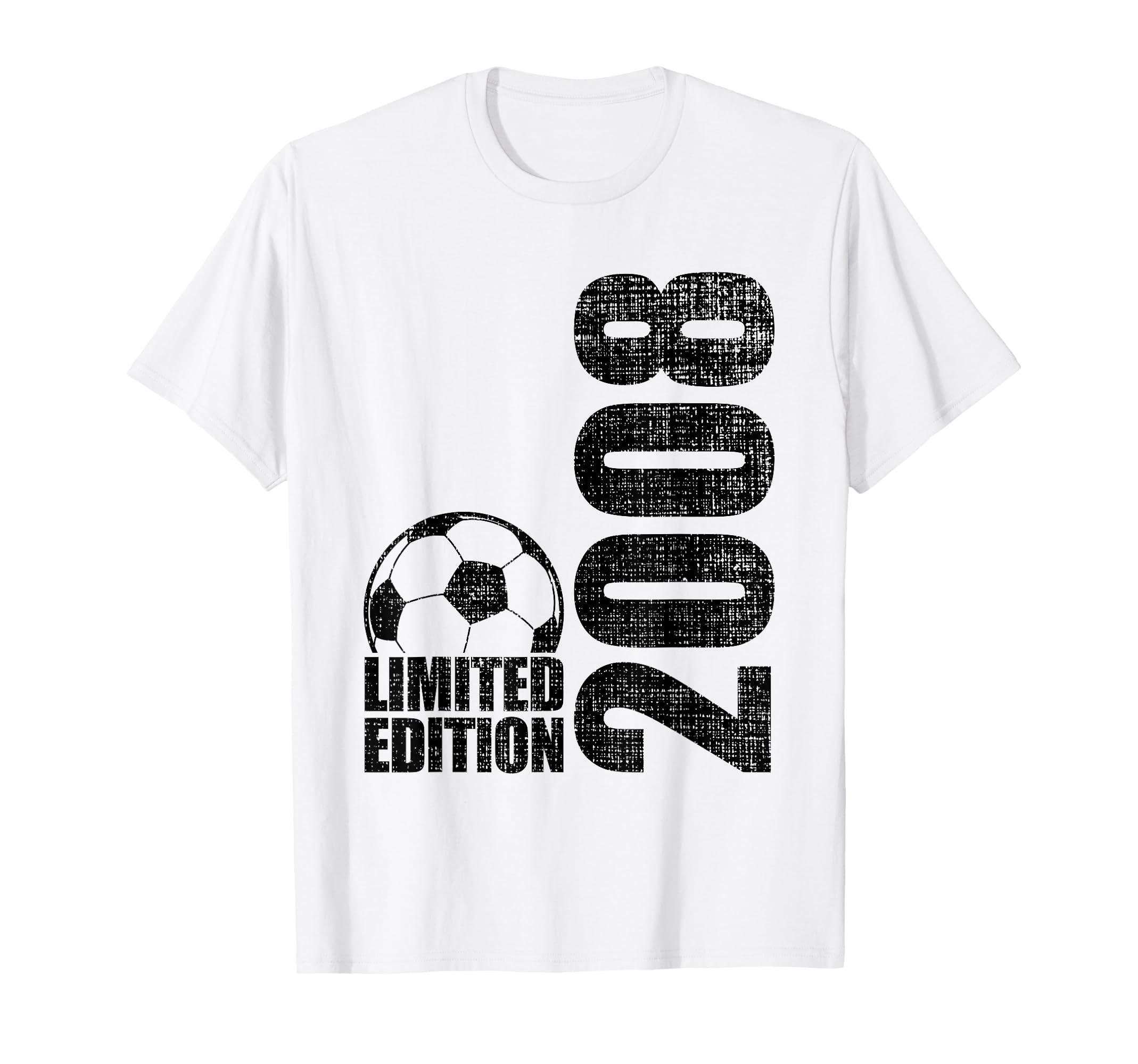 18 Years Old 2008 18Th Birthday Soccer T-Shirt - Trendy Graphic Unisex - T-Shirt, Sweatshirt, Hoodie