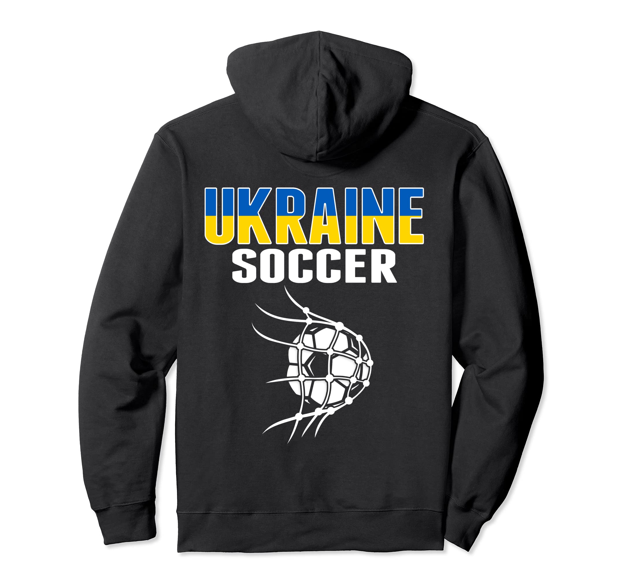 Ukraine Soccer Ball Net Ukrainian Hoodie - Novelty Apparel Men Women - T-Shirt, Sweatshirt, Hoodie