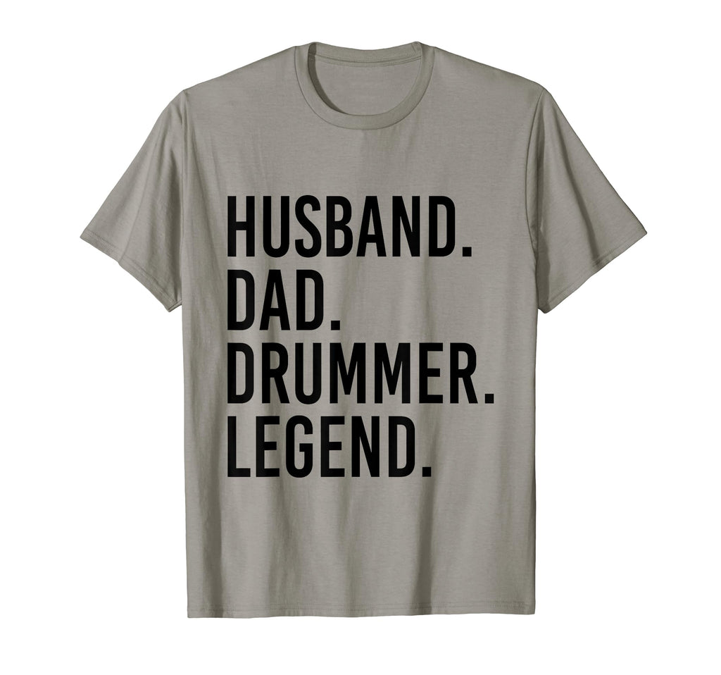 Husband Dad Drummer Legend Drum Dad T-Shirt - Trendy Graphic Unisex - T-Shirt, Sweatshirt, Hoodie
