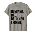 Husband Dad Drummer Legend Drum Dad T-Shirt - Trendy Graphic Unisex - T-Shirt, Sweatshirt, Hoodie