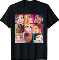 Princess Characters Pop Art Grid Small - Adult & Kids T-Shirts, Sweatshirts & Hoodies apparel design preview 1